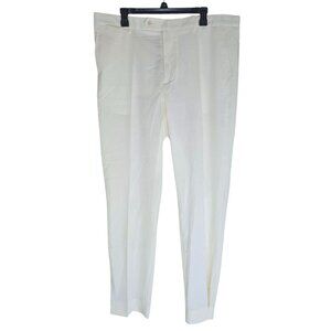 Vince Camuto Mens White Slim Fit Dress Pants W40 X L32